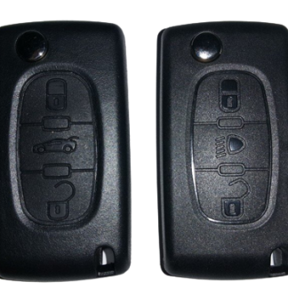 Key shell suitable for Peugeot 207 | 307 | 308 | 607, three buttons