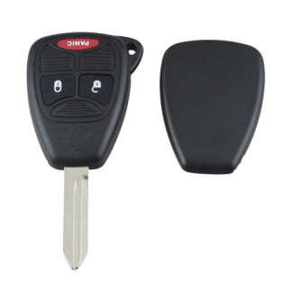 Three-button key shell (2+1 Panic) - suitable for Chrysler