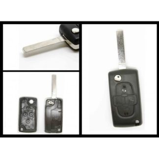 Key shell - suitable for Peugeot 1007, four buttons