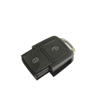 Two-button, upper part of key shell - suitable for Seat Ibiza | Leon | Skoda Octavia | Fabia | Volkswagen Passat | Polo | Golf | Jetta | Bora (without key blade)