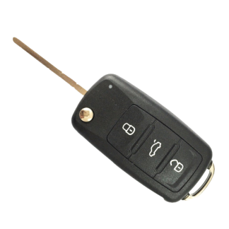 Three-button key shell - suitable for Volkswagen, Seat, Skoda