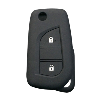 2-button silicone key case suitable for Toyota